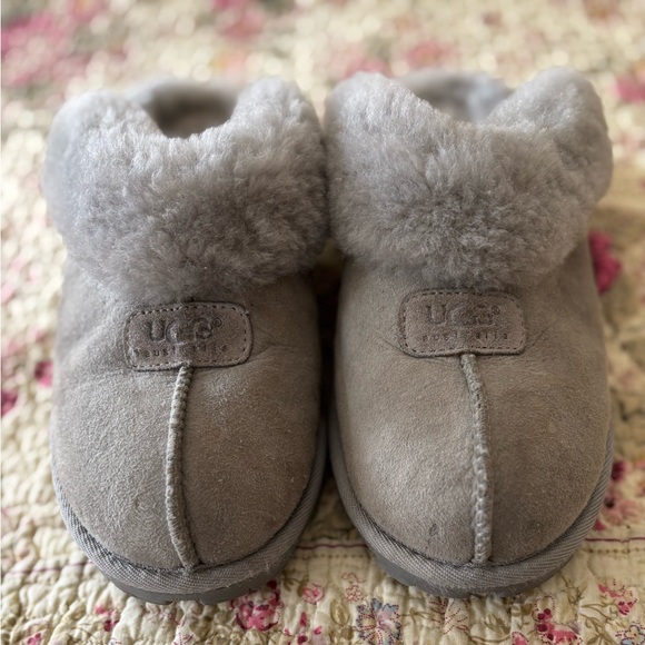 UGG Shoes - UGG Gray Coquette Sheepskin Slippers